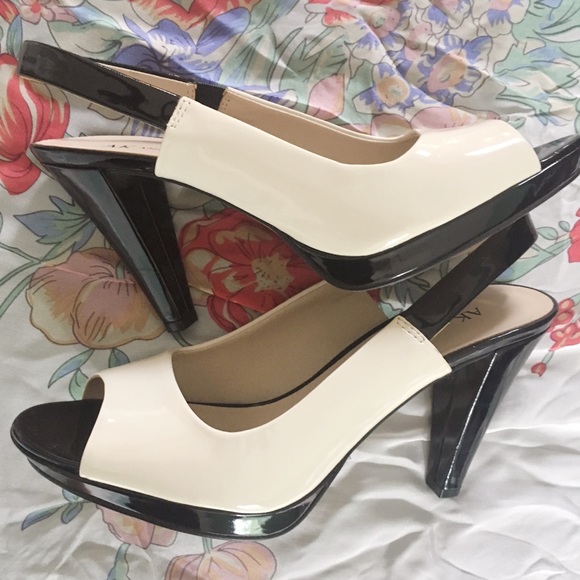 Anne Klein Shoes - Anne Klein Black & White Heels