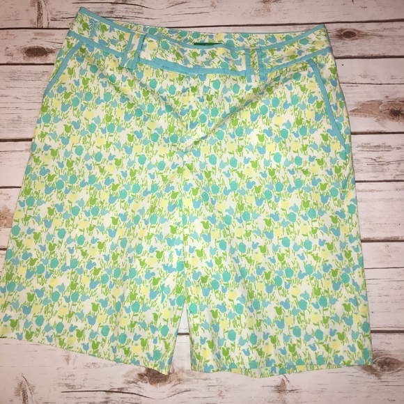 Lilly Pulitzer Palm Beach Fit Sz 2 Tip Toe Tulips - Picture 3 of 5