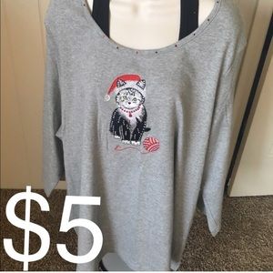 Quaker plus size top NWT