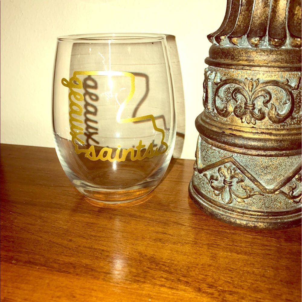 Stemless wine glass