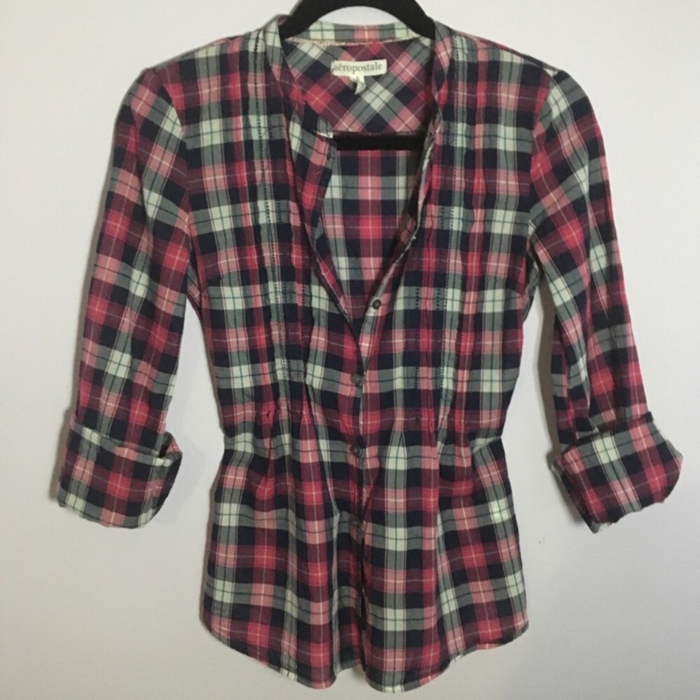 Aeropostale Red plaid shirt