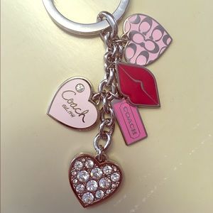 Coach Heart Keychain