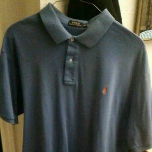 light blue men's polo