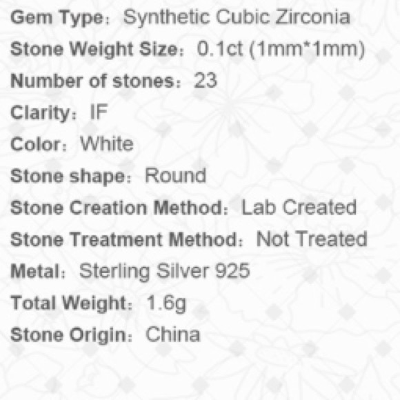 Sterling Silver CZ Sideways Cross Ring - Picture 7 of 8