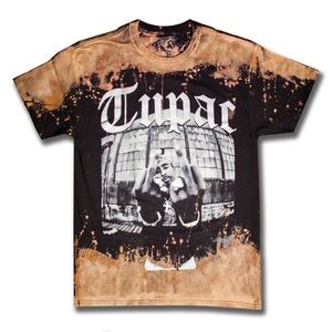 Vintage Tupac (2pac) Bleached Tee Shirt