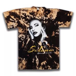 Vintage Selena Queen of Cumbia Bleached Tee Shirt