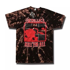 Vintage Metallica Kill em All Bleached Tee Shirt