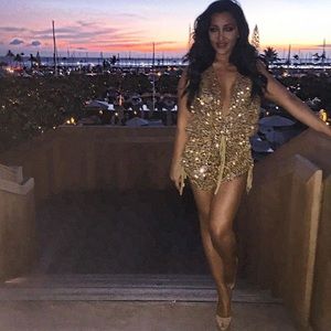 Gold playsuit sequin