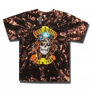 Vintage Guns n Roses 1988 Tour Bleached Shirt