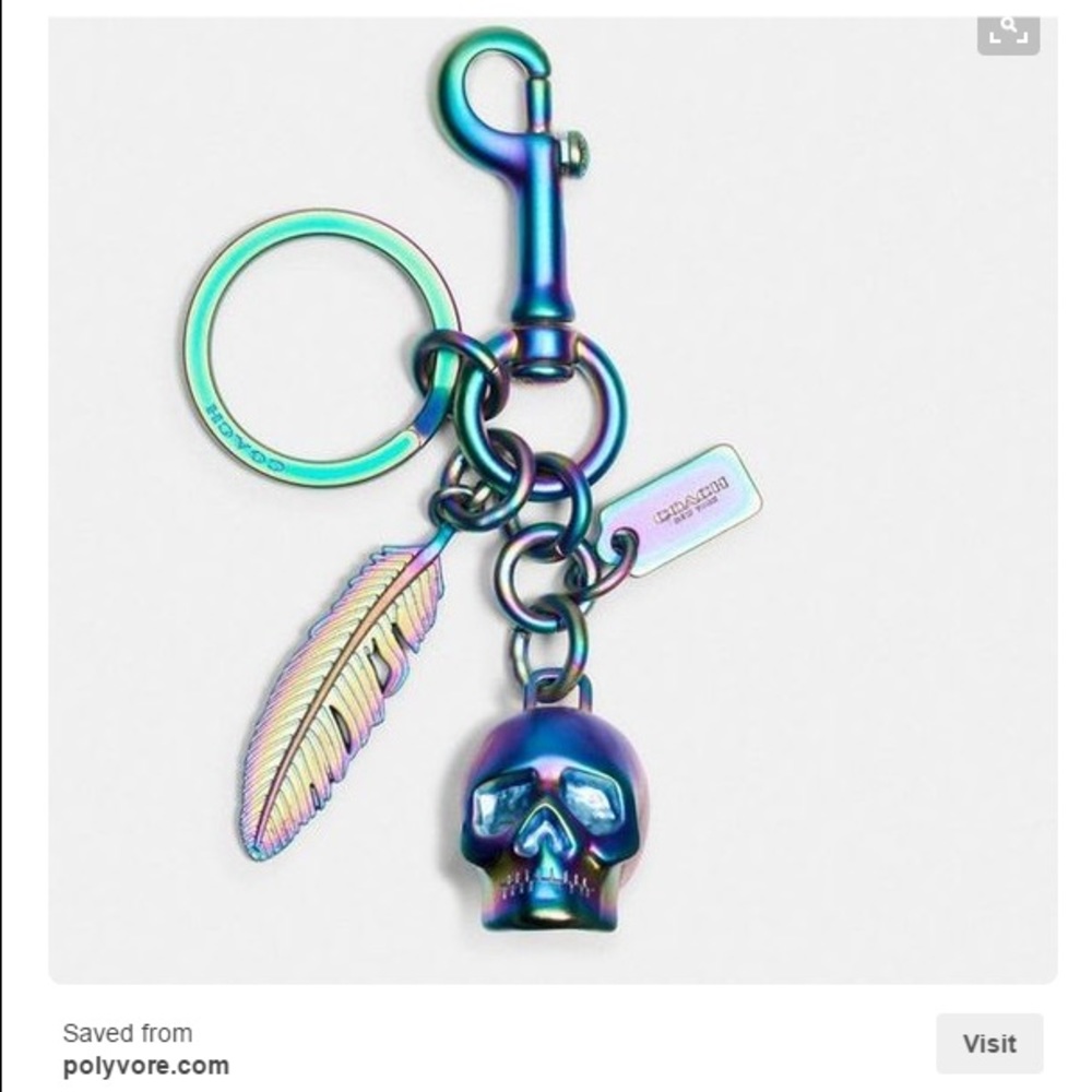 Coach Anodized Skull Mix Bag Charm