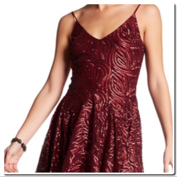 Betsey Johnson Red Sequin Dress - Picture 3 of 5