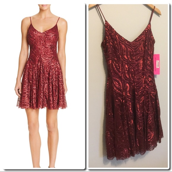 Betsey Johnson Red Sequin Dress - Picture 4 of 5