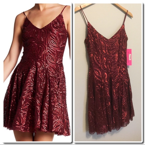 Betsey Johnson Red Sequin Dress - Picture 5 of 5