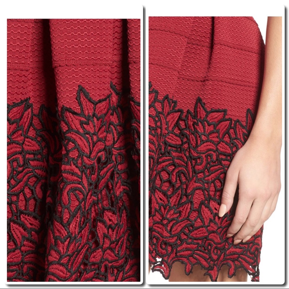 Red Strapless  Mini Dress - Picture 3 of 3