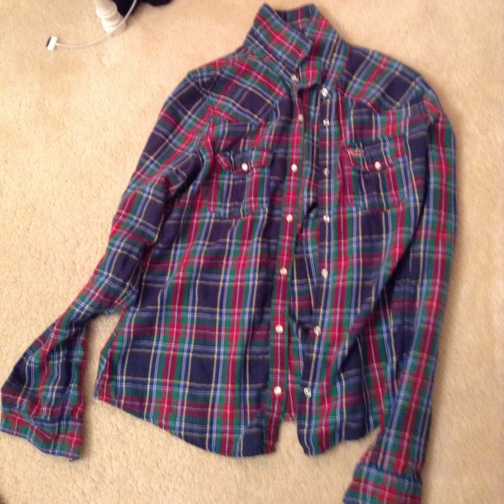 Hollister medium button down shirt