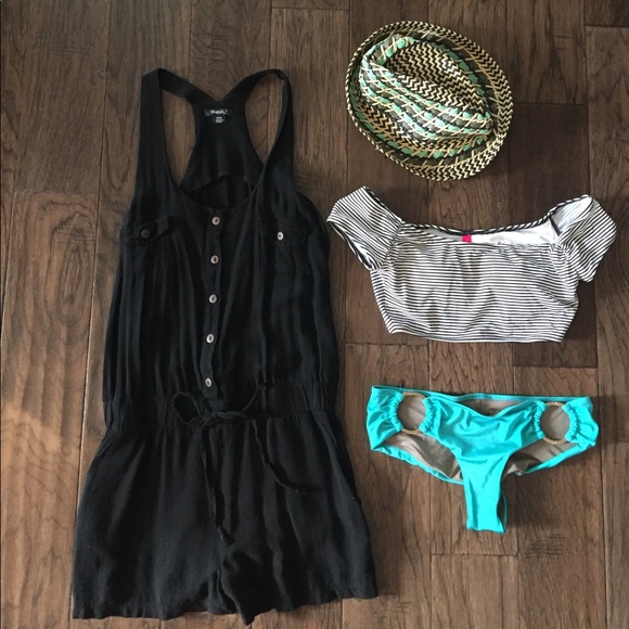 Pants - Black Romper