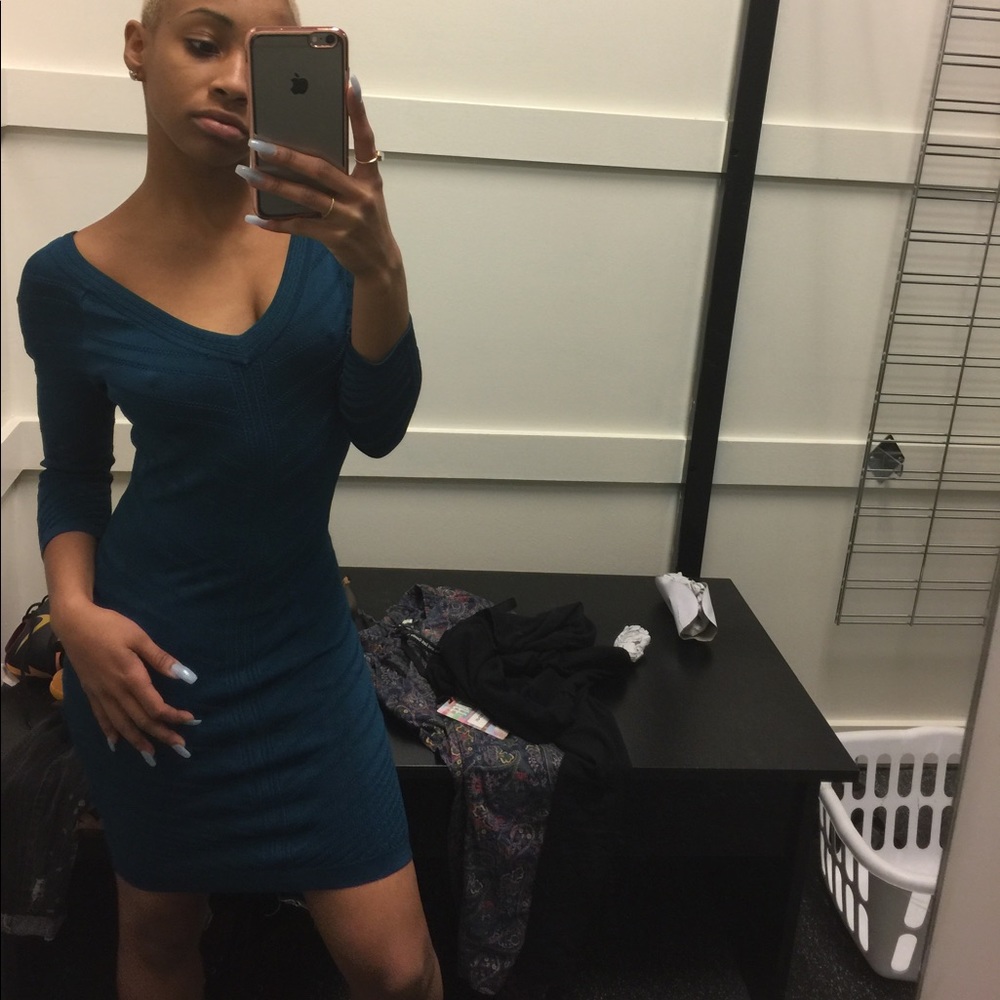 Blue BEBE Tight Fitted Dress XS