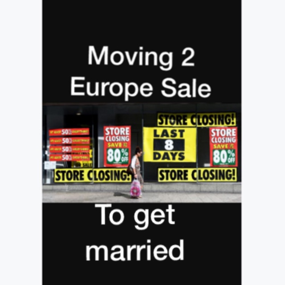 I'm moving to Europe in 8 days.