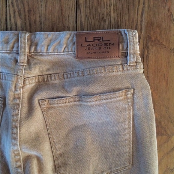 Sz 4 Ralph Lauren Southwestern Beaded Khaki Jeans - Picture 5 of 7