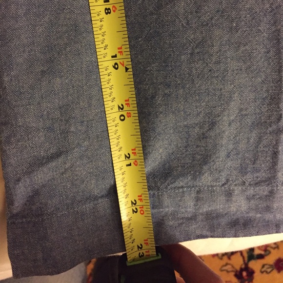 Short-sleeve chambray popover shirt in boy fit - Picture 3 of 3