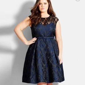 City chic fit and flee dress