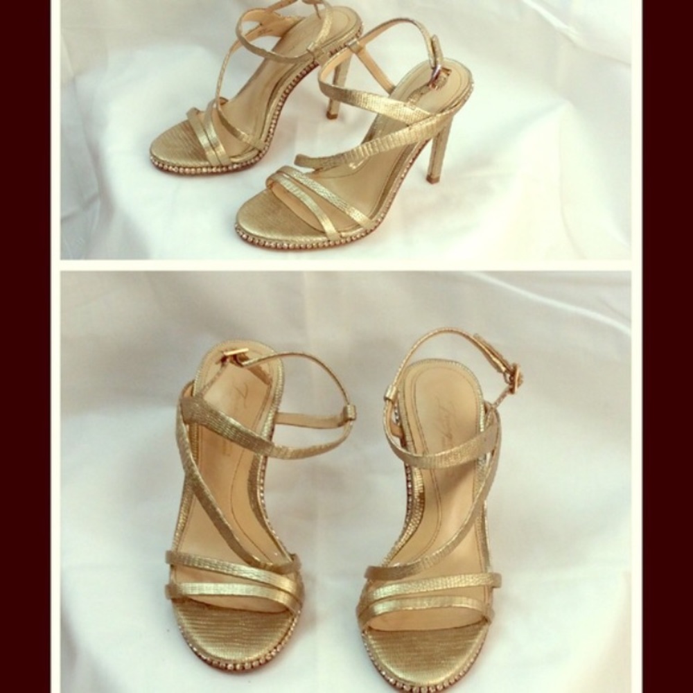 Vince Camuto Gold Formal Heels