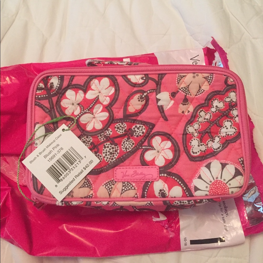 Vera Bradley Blush Brush Makeup Case