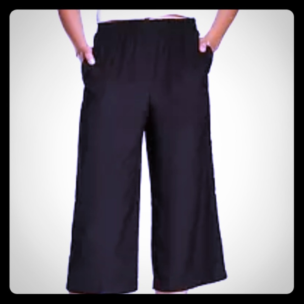 WAYF Cropped Palazzo Pants