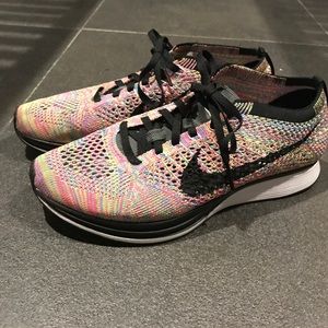Nike Flyknit Racer Rainbow. MINT!