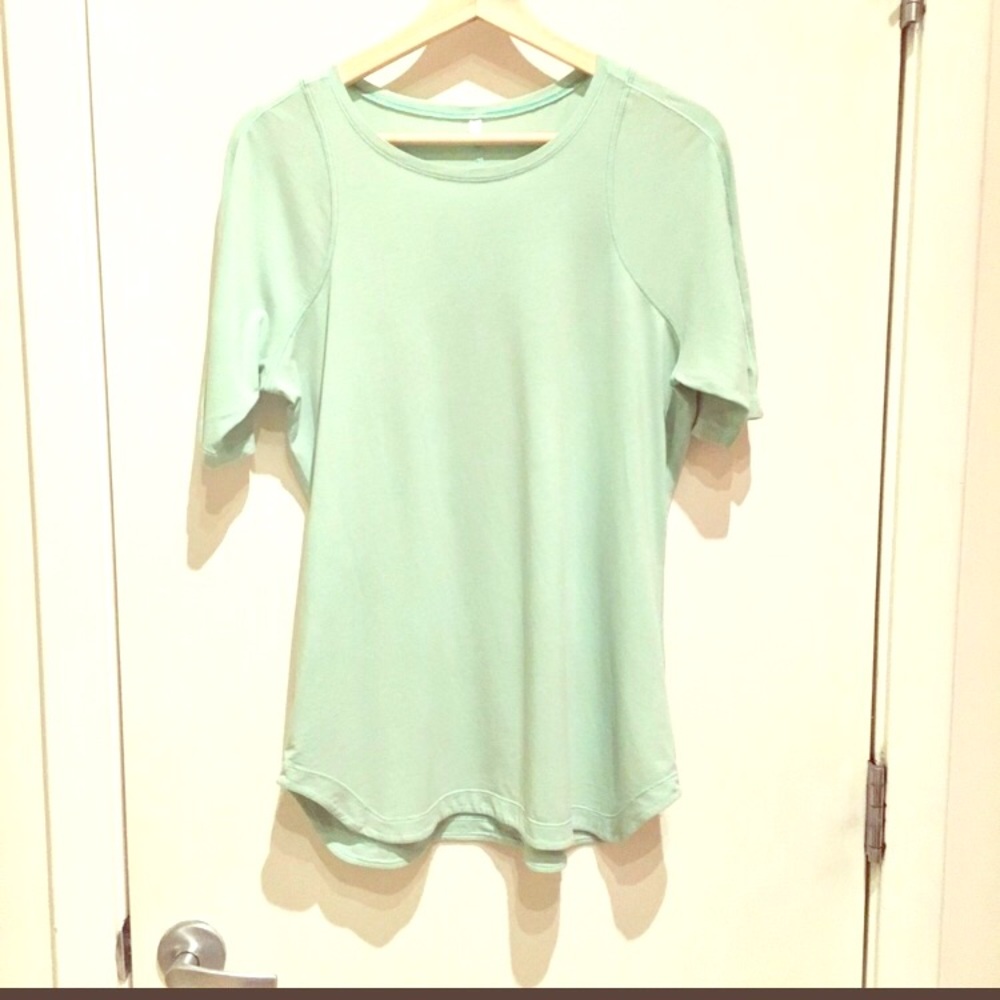🍋 lululemon Baseball Henley tee mint green 10 12