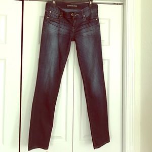 Express "Stella" Skinny Low rise dark jeans