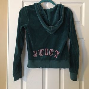 Teal juicy couture zip up jacket