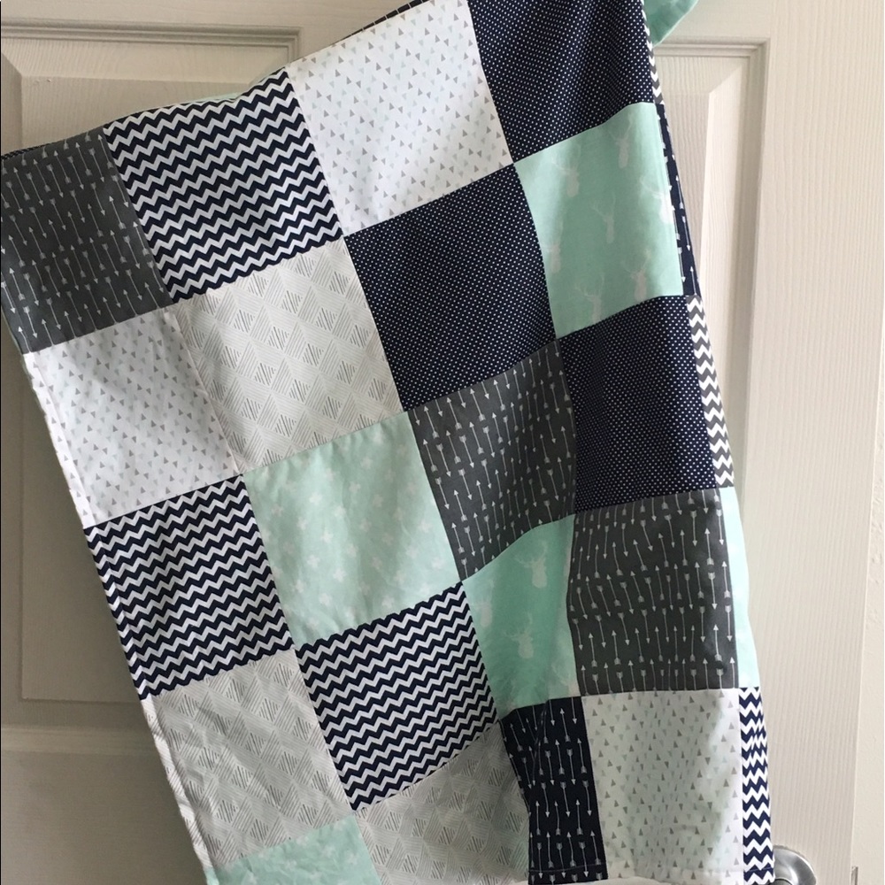 Patchwork Baby Blanket - Picture 2 of 4
