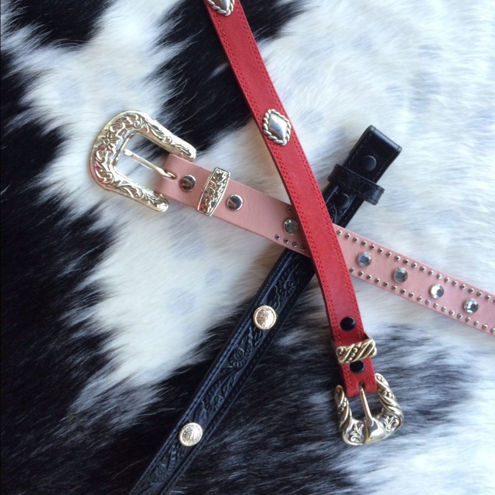 Nocona kids belt-red one only
