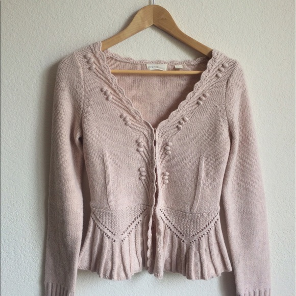Anthropologie Sweaters - Sleeping on snow pink cardigan from Anthropologie