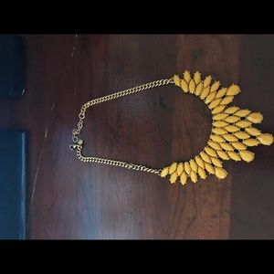 Yellow stone necklace