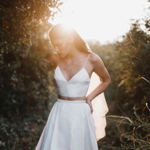 Alexandra Grecco Bridal Evette Crop Top