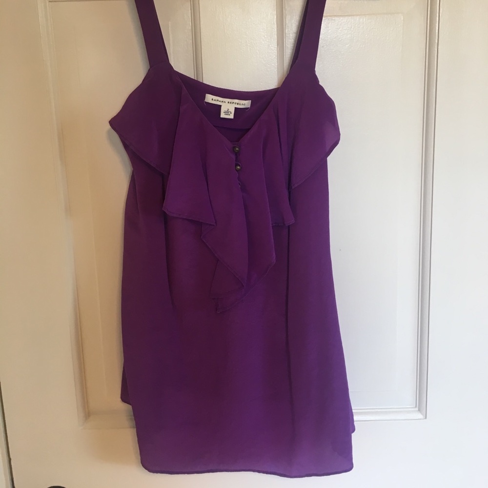 Purple/plum tank- Silk blouse- wear to work
