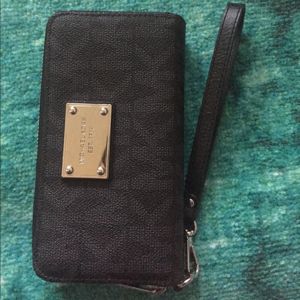 Michael Kors Black Wristlet