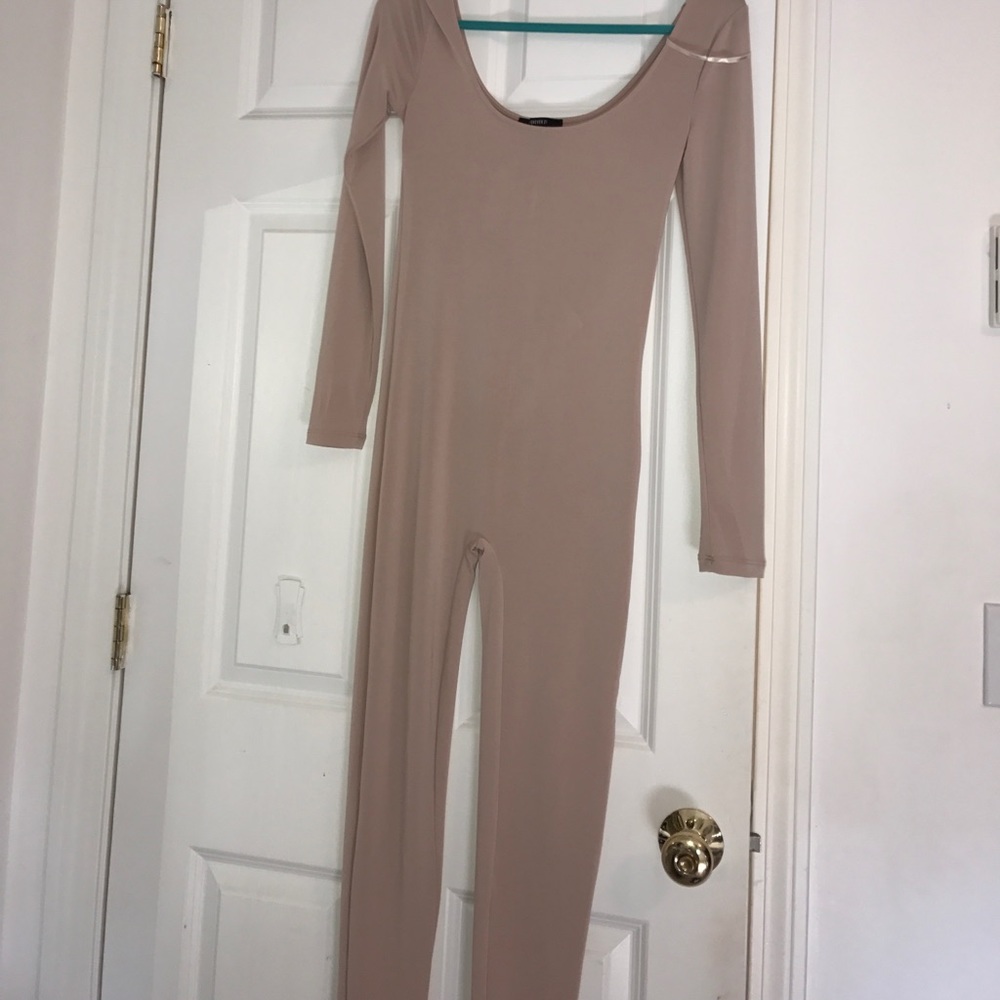 Nude jump suit