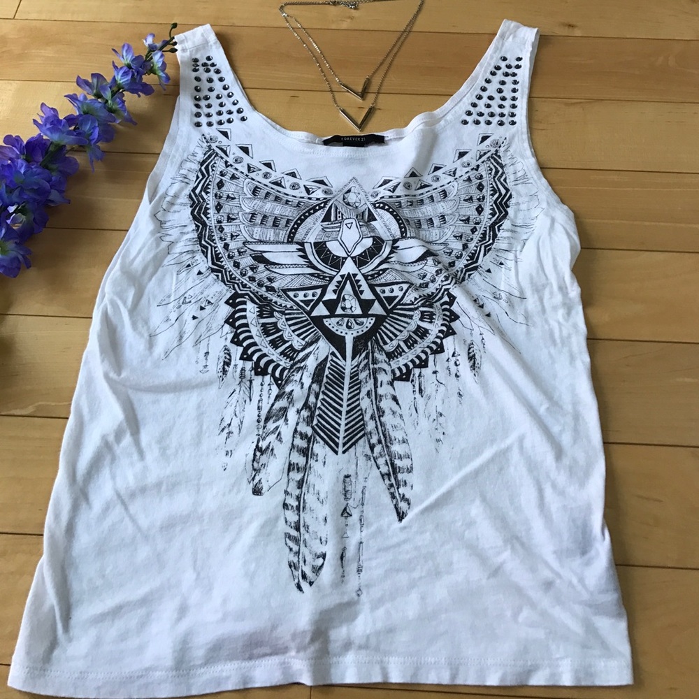Forever 21 bohemian tank top