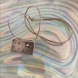 Sterling Silver message necklace with chain