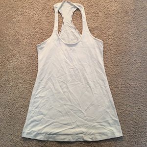 White Lululemon Cool Racer Back Tanktop