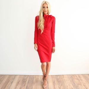 Red cocktail dress. Size L