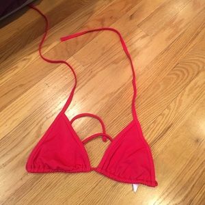 Red Victoria's Secret bikini top