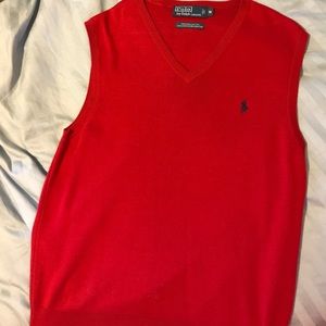Ralph Lauren Red Sweater Vest