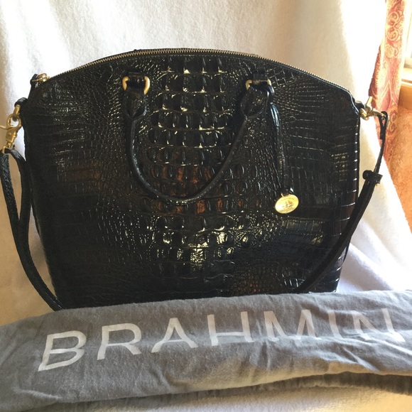 Brahmin Duxbury Satchel Black LArge - Picture 1 of 4
