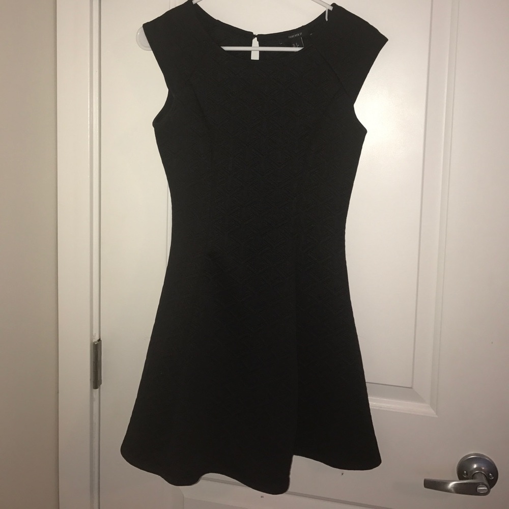 Black Fit and Flare Mini Dress
