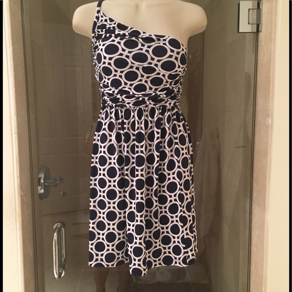 TART Collections nautical one shoulder dress XS