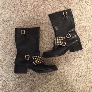 Black Studded Boots